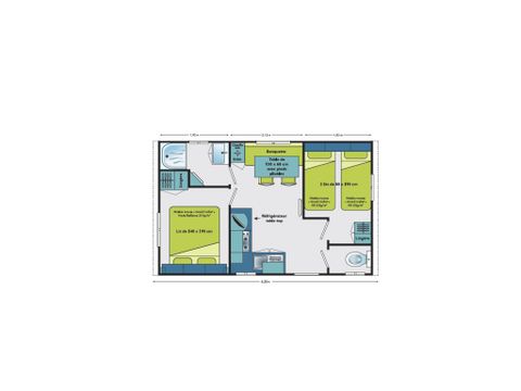 MOBILHOME 4 personnes - FAMILY CLASSIC