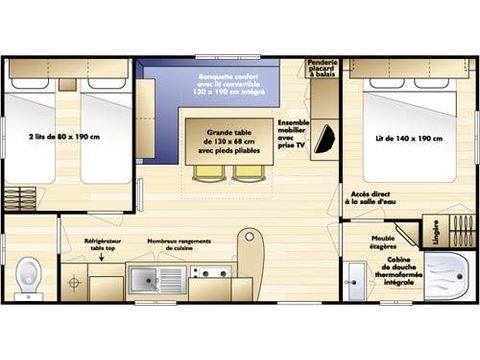MOBILHOME 5 personnes - LOFT