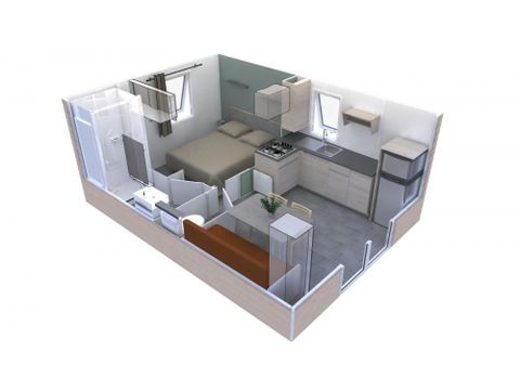 MOBILHOME 2 personnes - COTTAGE PREMIUM 20m²