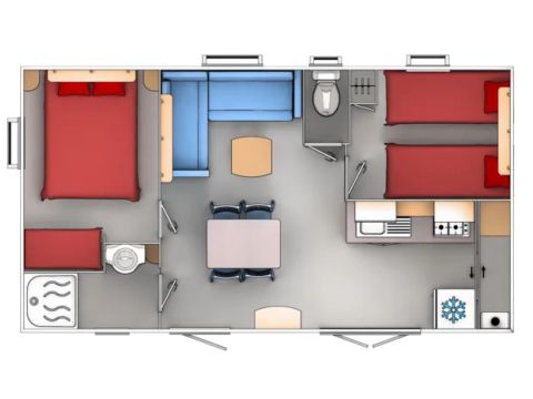 MOBILHOME 4 personnes - Cottage Confort