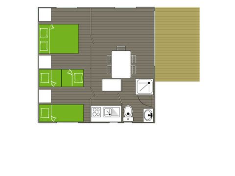 CHALET 5 personnes - Malin 2CH - 5P