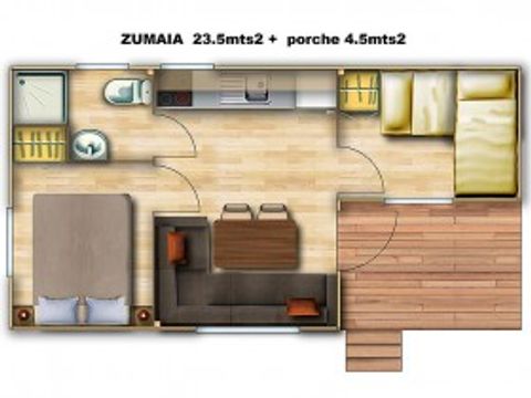 MOBILHOME 4 personnes - ZUMAIA