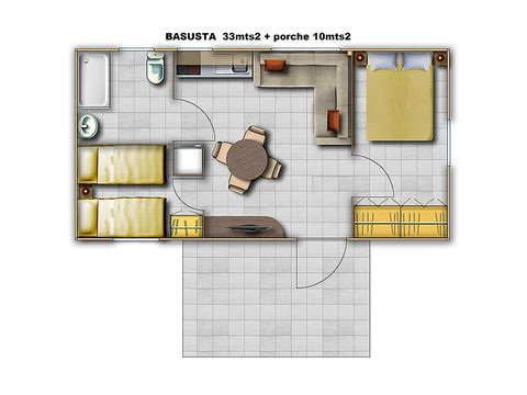 BUNGALOW 5 personnes - BASUSTA  apto minusválidos