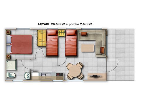 BUNGALOW 4 personnes - ARTADI