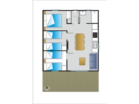 MOBILHOME 6 personnes - Plus 3
