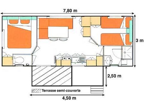 MOBILHOME 6 personnes - IRM Titania 4-6 personnes