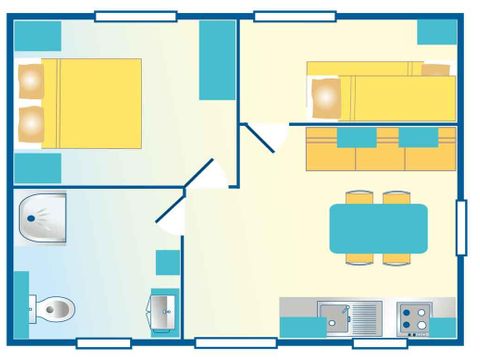 MOBILHOME 3 personnes - Mobilhome 3 personnes