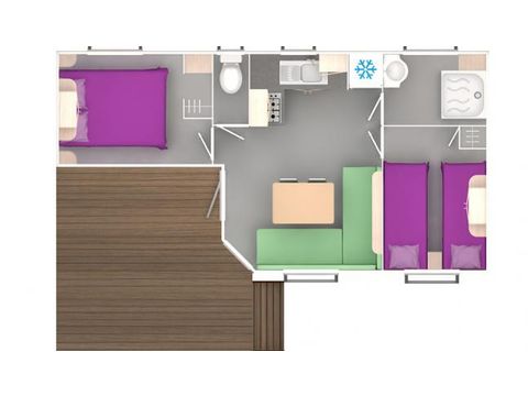 MOBILHOME 6 personnes - 2 chambres MOBILHOME 6 personnes - 2 chambres