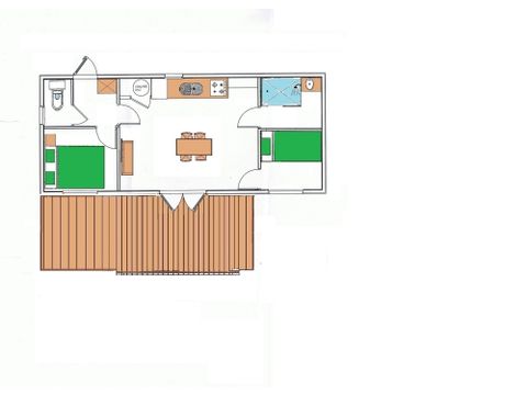 CHALET 4 personnes - Gamme Découverte - Chalet Beaufortain 29m² 2 chambres + terrasse 12m²+-