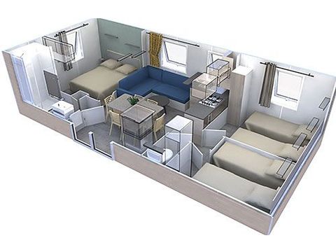 MOBILHOME 6 personnes - Family Premium climatisé