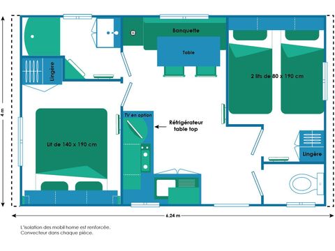 MOBILHOME 4 personnes - SUPER VENUS