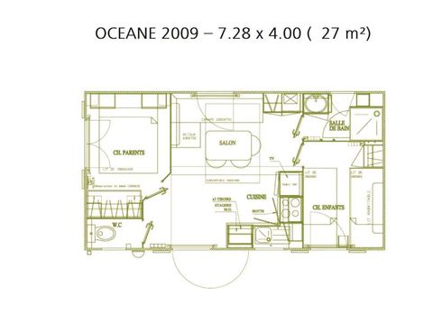 MOBILHOME 5 personnes - Louisiane