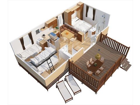 MOBILHOME 6 personnes - SunLodge Aspen