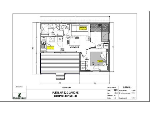 CHALET 5 personnes - Plein air 2chambres samedi