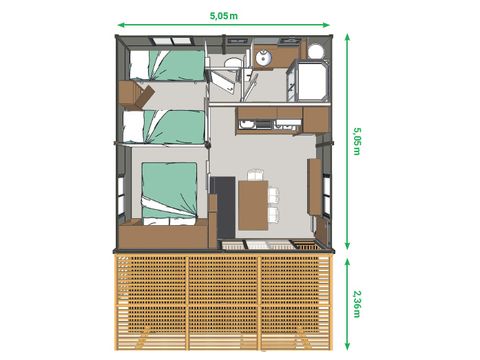 CHALET 5 personnes - NOUMEA - 2 chambres