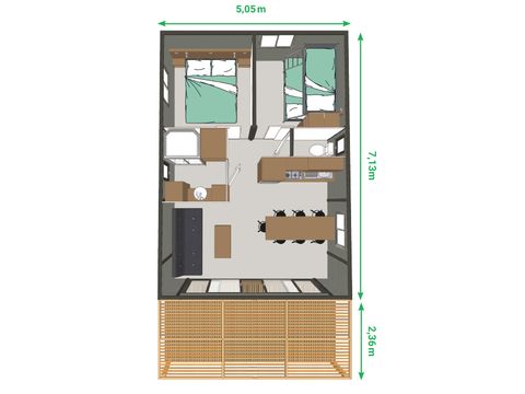 CHALET 5 personnes - TIRIA