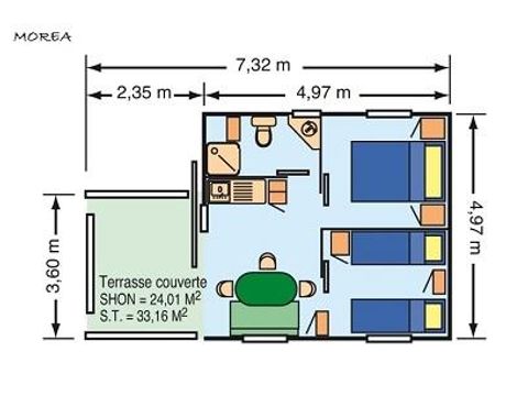 BUNGALOW 4 personnes - Moréa 2 à 4 BUNGALOW 4 personnes - Moréa 2 à 4