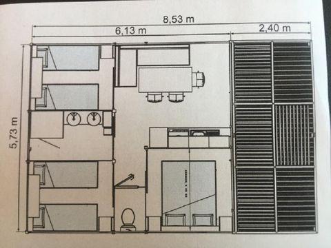 BUNGALOW 6 personnes - Family Confort