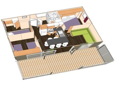 BUNGALOW 6 personnes - Eden BUNGALOW 6 personnes - Eden