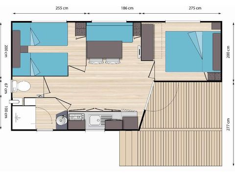 Mobilhome 5 personnes - Cocooning
