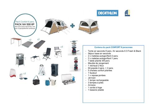 TENTE 6 personnes - LE PRET A CAMPER 6 PERSONNES