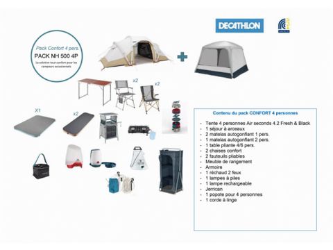 TENTE 4 personnes - LE PRET A CAMPER 4 PERSONNES