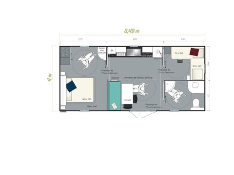 MOBILHOME 4 personnes - Silva (PMR)