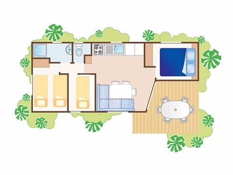 MOBILHOME 5 personnes - O Hara