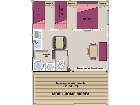 MOBILHOME 5 personnes - Moréa