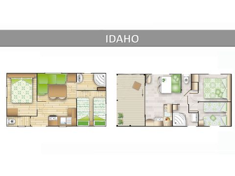 MOBILHOME 4 personnes - IDAHO ECO.
