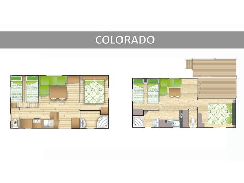 MOBILHOME 6 personnes - COLORADO ECO D/D