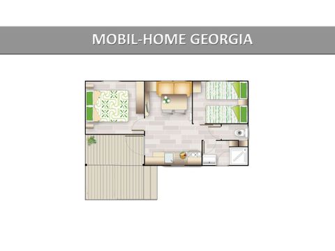 MOBILHOME 4 personnes - GEORGIA STANDARD.