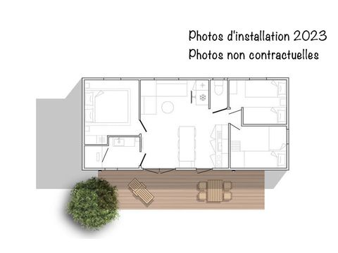 MOBILHOME 6 personnes - Loft Premium 33m² Climatisation TV