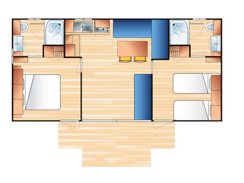 MOBILHOME 6 personnes - Prestige 4/6 pers. 2 ch