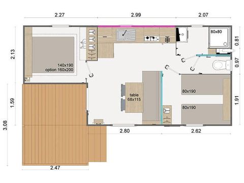 MOBILHOME 4 personnes - Famille