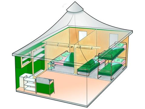 TENTE 5 personnes - TRAPPEUR (sans sanitaires)