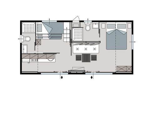 MOBILHOME 5 personnes - Country Garden