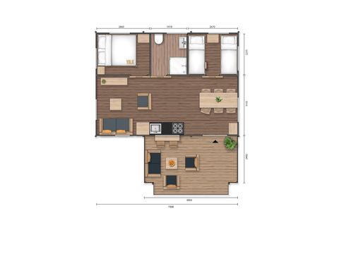 Tente en toile et en bois 5 personnes - Safari Dreamer