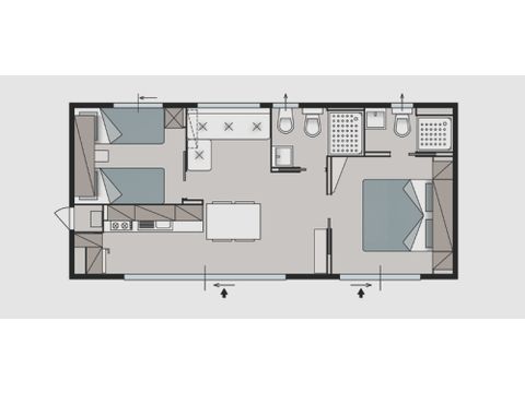 MOBILHOME 4 personnes - Ciclamino Super Garden