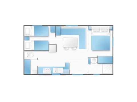 MOBILHOME 4 personnes - Cottage Confort