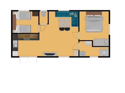 MOBILHOME 4 personnes - Carrelet