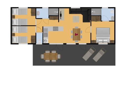 MOBILHOME 6 personnes - Muzelle