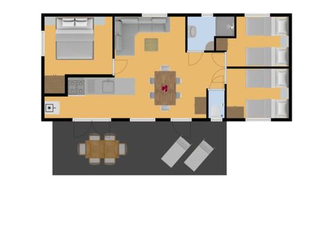 MOBILHOME 6 personnes - Fourchu