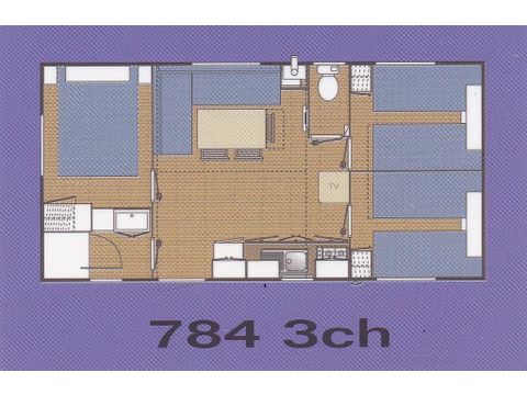 MOBILHOME 6 personnes - O'phea 784  (2013) 6 pers clim