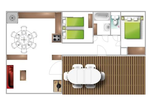 Mobilhome 6 personnes - Le Royan Village