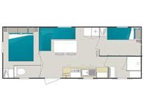MOBILHOME 3 personnes - Confort 2 chambres