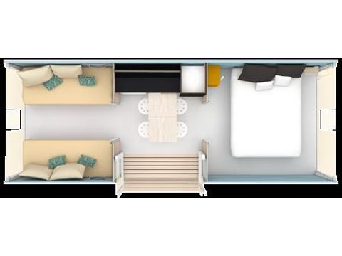 HÉBERGEMENT INSOLITE 4 personnes - Tente Confort 2 chambres