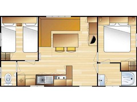 MOBILHOME 6 personnes - MH IRM 2011 24m2-32