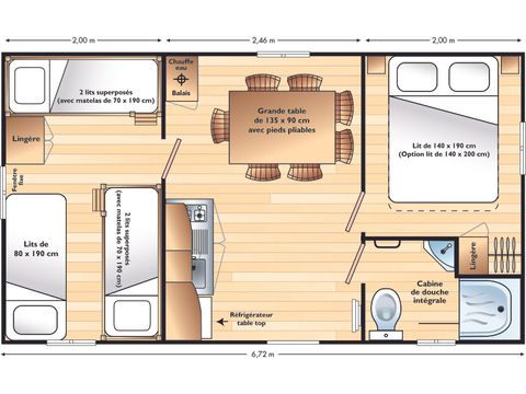 MOBILHOME 5 personnes - DOMINO