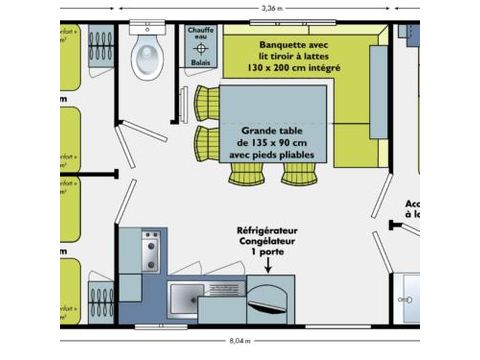 MOBILHOME 6 personnes - BIEN-ETRE